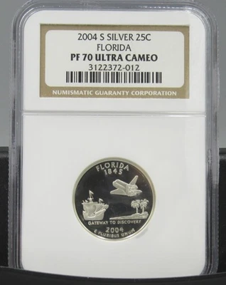 2004 S Florida Silver NGC PF 70 UCAM - Image 1 of 2