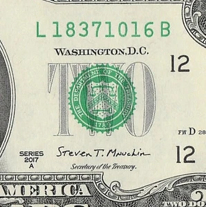 OCT 16 1837 Birthday Fancy Serial Number Date Note One Dollar Bill 10 16 1837 - Picture 1 of 11