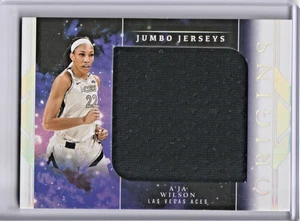 2024 Panini WNBA Origins A'ja Wilson Jumbo Jerseys Patch JJ-AW Las Vegas Aces - Picture 1 of 2