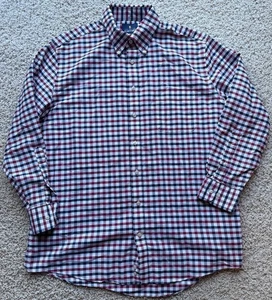 Stafford Herrenhemd weiß rot schwarz Oxford tailliert Größe 16,5 32/33 - Bild 1 von 4