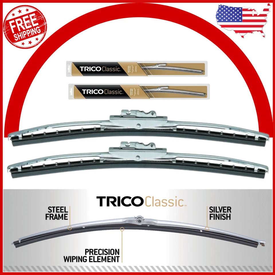 1961-1979 Ford Pickup F100, F150 F250, F350 15" Trico Classic Wiper Blades Qty 2 - Image 1 of 3