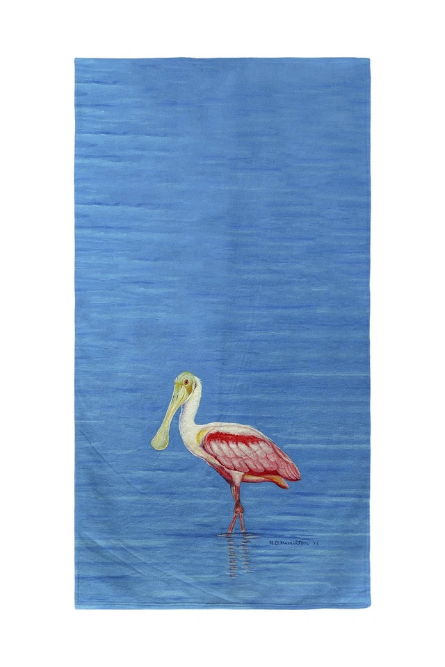 Toalla de playa Betsy Drake Spoonbill Foto 1 de 1
