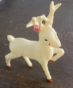 Vtg MCM F M Woolworth  Co Reindeer Plastic Figure  USA - Picture 1 of 5