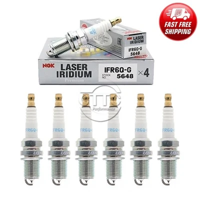 Bujía láser de iridio NGK genuina 6 piezas para Audi/Maybach/Mercedes-Benz/VW Foto 1 de 4