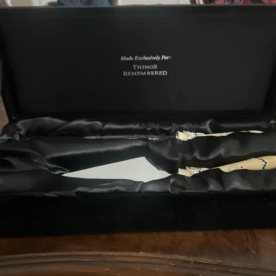 Juego de servir pasteles de boda vintage Things Remembered cristales perla amarilla dorada Foto 1 de 4