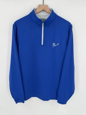 Peter Millar Golf Perth Quarter 1/4 Zip Performance Pullover Blue Men’s Large - Image 1 of 4