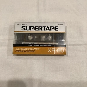 Cinta de casete en blanco Realistic Supertape XR-60 tipo I hecha en EE. UU. NUEVA SELLADA - Imagen 1 de 2