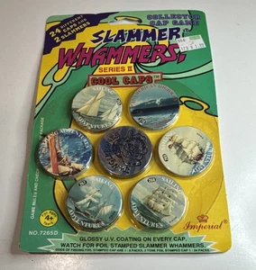Slammer Whammers vintage 1994 / tappi di raffreddamento serie II / 24 tappi e 2 sbattitori nuovi - Foto 1 di 3