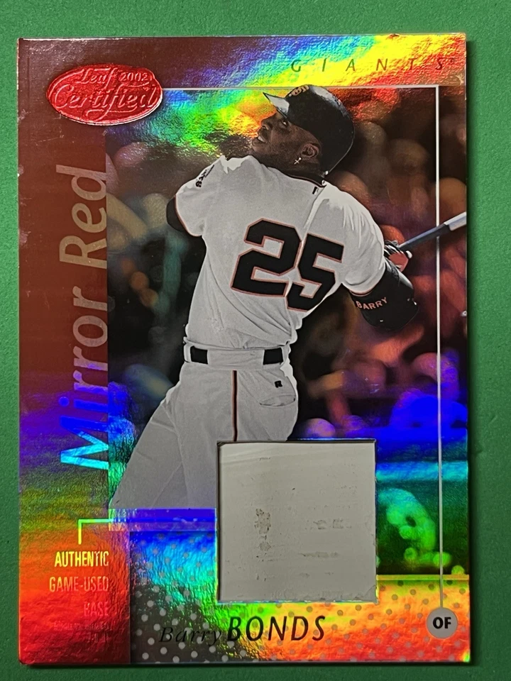 2002 Leaf Certified - Barry Bonds #146 Mirror Red /150 Game Used Base - Image 1 of 4