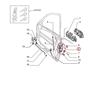 SERRATURA PORTA ANTERIORE DESTRO LANCIA DEDRA ORIGINALE 46417127 - Foto 1 di 1