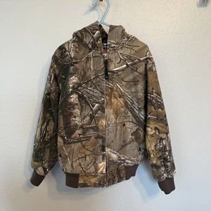 Game Winner Hunting Jacket Size Youth XS Camo Camouflage Waterproof Jacket Zip - Picture 1 of 9