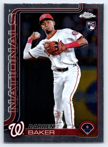 Topps 2025 cromado - 231 Darren Baker Washington Nationals radiocontrol - Imagen 1 de 2