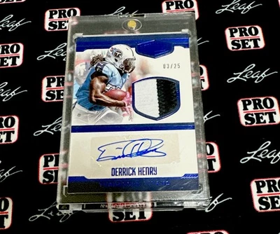 2016 Panini Plates & Patches Derrick Henry Rookie Patch Auto RC 03/25 Titans - Image 1 of 2