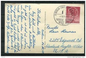 Germany Berlin (West) 1950 PP Card Mi 71 FDC Used to USA. CV 160 euro - Picture 1 of 2