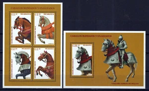 Nicaragua 2184, 2186 MNH Horses Equine Military Armor Zayix Stamps 0125M0202 - Picture 1 of 1