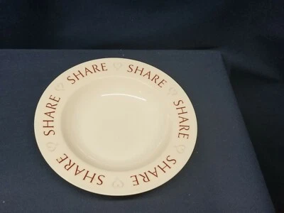 2015 Pampered Chef "Round Up From the Heart" Plato "Feeding Families" Cuenco Foto 1 de 4