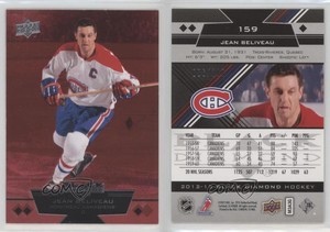 2012-13 Upper Deck Black Diamond Triple Ruby /100 Jean Beliveau #159 HOF