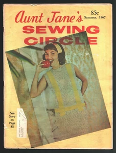 1967 Summer Aunt Janes Sewing Circle Magazine Crewel Work Knitting For Babies - Picture 1 of 6