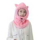 Multifunctional Windproof Hat Hood Solid Color Flannel for Head Cover Baotou