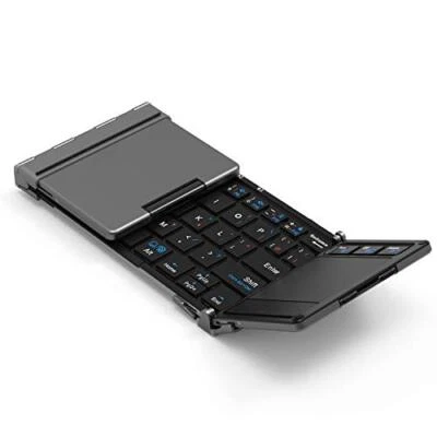 iClever Folding Keyboard IC-BK08 Bluetooth usb Touchpad Gray-Black - Image 1 of 4
