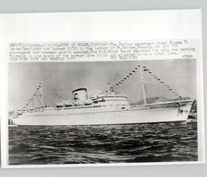 Italian Passenger Liner 'Bianca C' Pre-Explosion TRINIDAD 1961 Press Photo - Picture 1 of 2