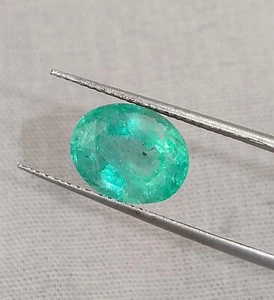2.76ct Pastel Green Natural Russian Emerald Stone - Picture 1 of 6