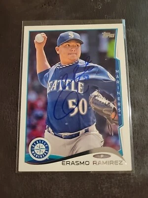 2014 Topps Series One Erasmo Ramirez Signed IP Auto Seattle Mariners Baseball - Image 1 of 2
