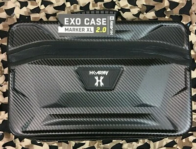 NEW HK Army XL Exo 2.0 Carbon Paintball Gun Case - Black w/ Black Liner