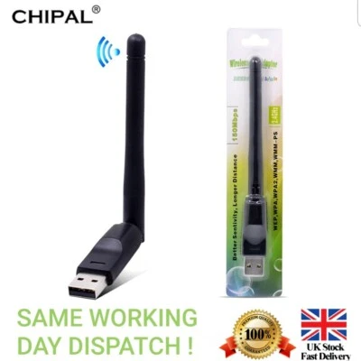 Super WiFi Dongle Mag 250 254 256 Wireless LAN Adapter 802.11n/g/b Antenna UK - Image 1 of 4