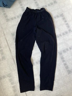 Vtg 90's 1533 7542 Anthropologie TapeMeasure Black Knit Belted High Waist Pants - Image 1 of 4