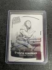 2017 Donruss Optic Auto 1/1 D’onta Foreman Rc  Black Printing Plate Panthers
