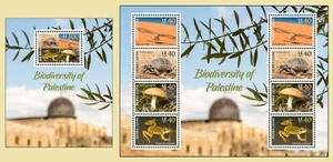 SIERRA LEONE 2025 SET OF 2 MS - PALESTINE - TURTLE TURTLES OWLS FROGS MUHROOMS - Picture 1 of 1