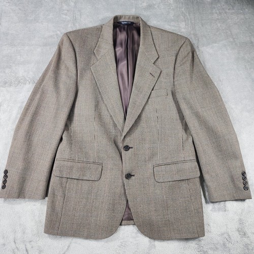 SAINT LAURENT (YSL) Giacca tuta classica Burberrys Blazer 42R vintage peggiorata pied de poule