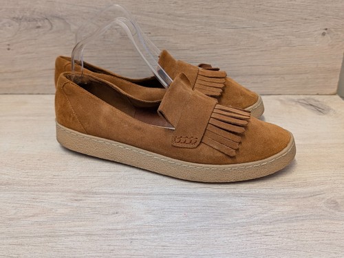 Clarks Lilia Lottie scarpe ballerine da donna in camoscio marrone uk 7D