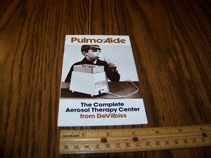 Pulmo Aide Aerosol Therapy Center Operating Instructions Booklet Vintage - Picture 1 of 5