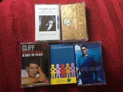 5x CLIFF RICHARD CASSETTE TAPE - Bundle Music Cassette Foto 1 de 4