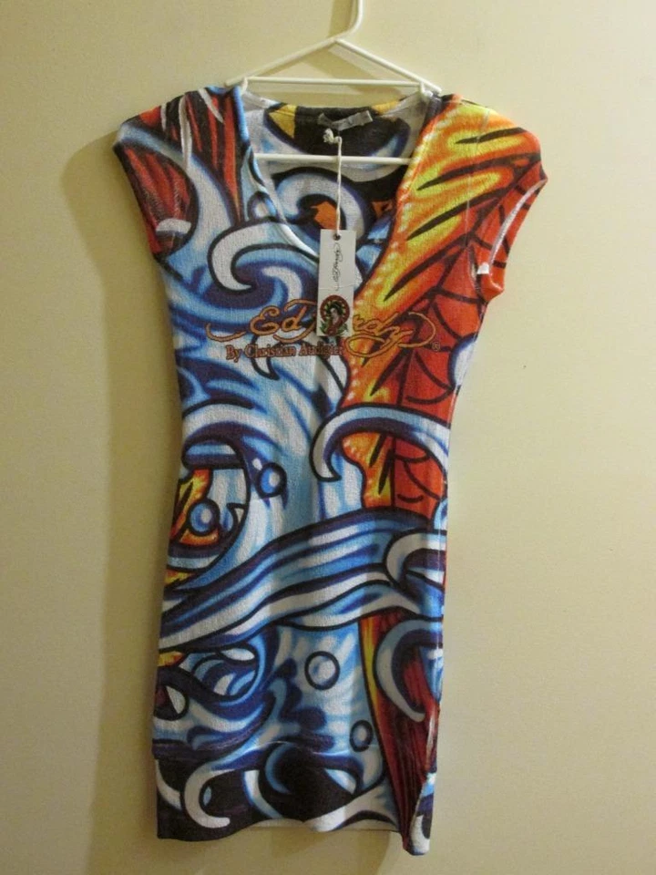 ED HARDY - LADIES/TEENS - NEW WITH TAGS - SIZE S - DRESS. CHECK PHOTOS FOR SIZES - image 1 of 1