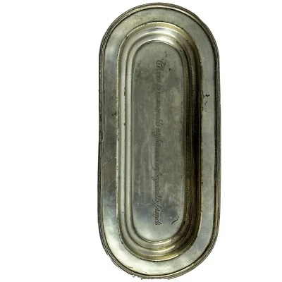 Bandeja graciosa de metal para pastel de barro aplausos a noches memorables y amigos inolvidables Foto 1 de 4