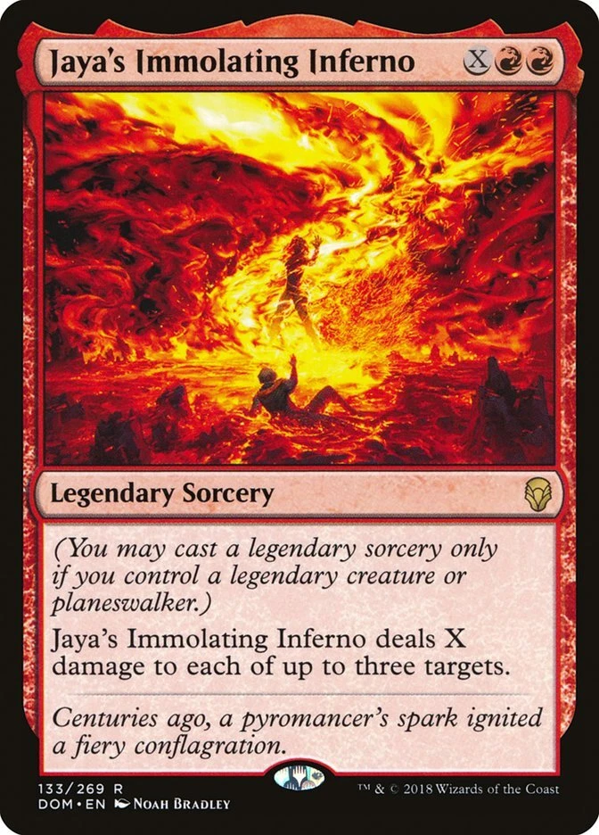 Jaya's Immolating Inferno 133 Rare Dominaria DOM MTG - Image 1 of 1
