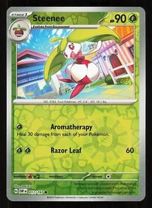 Steenee 017/197 Reverse Holo Near Mint Pokemon TCG S&V Obsidian Flames OBF - Picture 1 of 1