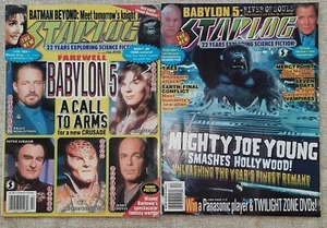 2 Starlog Magazines-Issue #257 & #259-Babylon 5,Mighty Joe Young-Great Condition - Picture 1 of 5