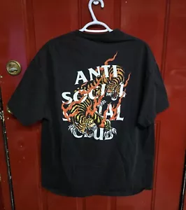 Anti Social Social Club T Shirt Size XL USED GOOD CONDITION RARE Tigers - Picture 1 of 4