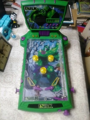 Máquina de Pinball Electrónica Marvel Incredible Hulk Probada Funciona RARO Juego De Colección Foto 1 de 4