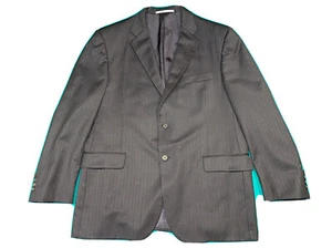 Burberry London mens pinstripe blue 2-button blazer, size:44R - Picture 1 of 9
