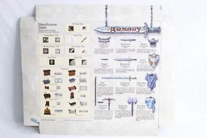 VTG 1990 Hero Quest Game Part Replacement Armory Board Insert Milton Bradley - Picture 1 of 10