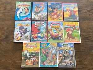 Lot Of 11 Kids DVDs - The Secret of Nimh, Curious George, Stuart Little,Clifford - Picture 1 of 19