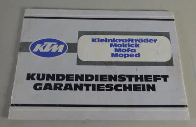Serviceheft / Scheckheft KTM Kleinkrafträder / Mofa / Mokick / Moped Stand 1977 - Bild 1 von 3