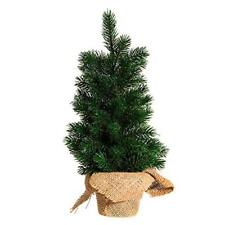 Miniature 18 Inch Artificial Pine Christmas Tree With 215 Tips and Base Mini