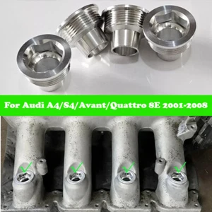 4X For Audi A4 1.8T TT Upgrade Aluminum Fuel Injector Insert Cup Seat 06B133555H - Picture 1 of 10