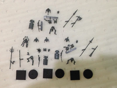 Warhammer Old World Tomb Kings Necropolis Knights x3 on foot Tomb Guard Command - Image 1 of 4